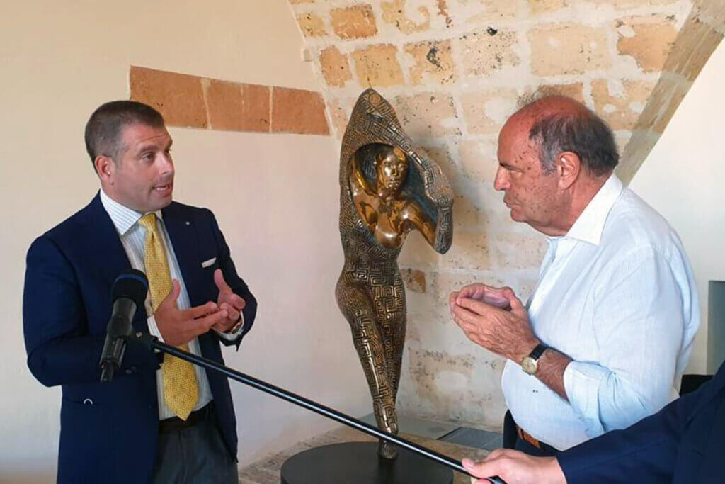 Domenico De Rosa e Bruno Vespa